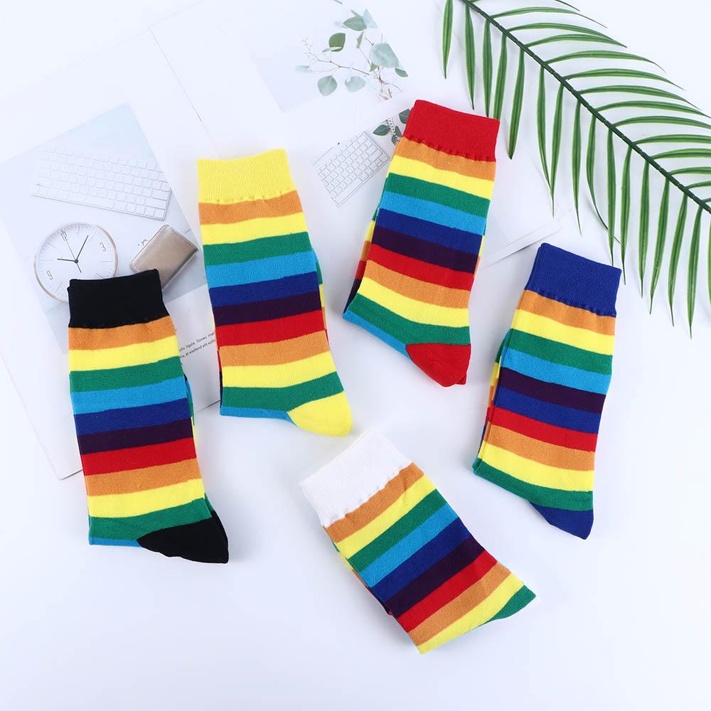 Милая эластичность Harajuku Girls Candy Color Women Cotton Rainbow Socks Long Socks Striped
Милая эластичность Harajuku Girls Candy Color Women Cotton Rainbow Socks Long Socks Striped