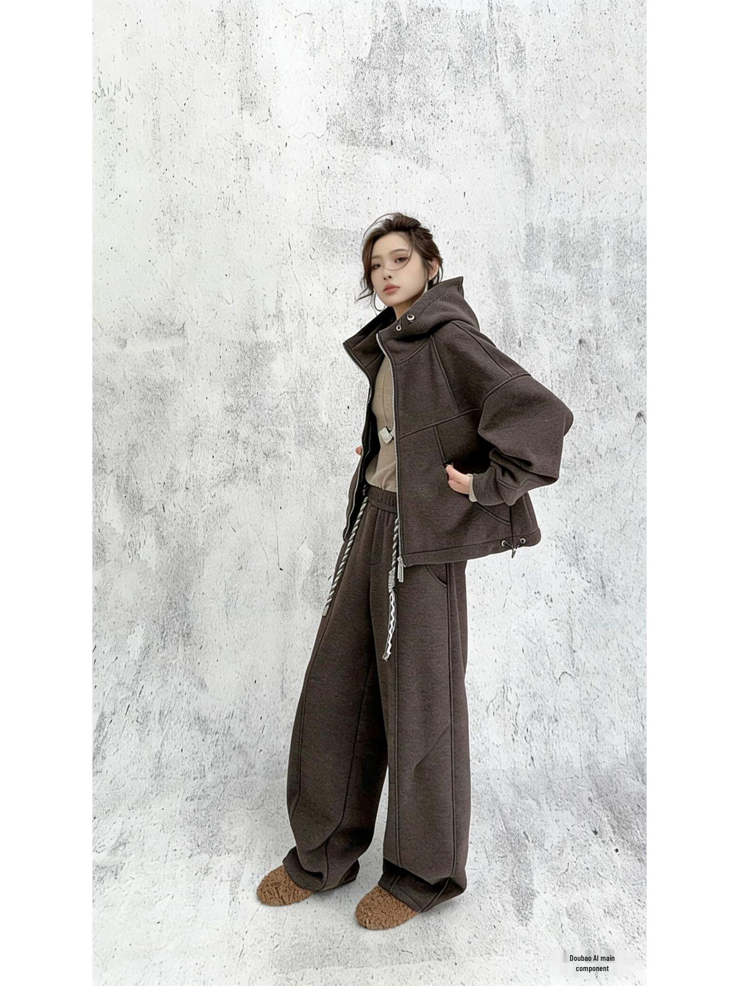 2025 A/W New Hooded Thick Velvet Jacket with Zipper - Hot Selling Loose-Fit Cardigan M (100-115) кавовий
2025 A/W New Hooded Thick Velvet Jacket with Zipper - Hot Selling Loose-Fit Cardigan M (100-115) кавовий