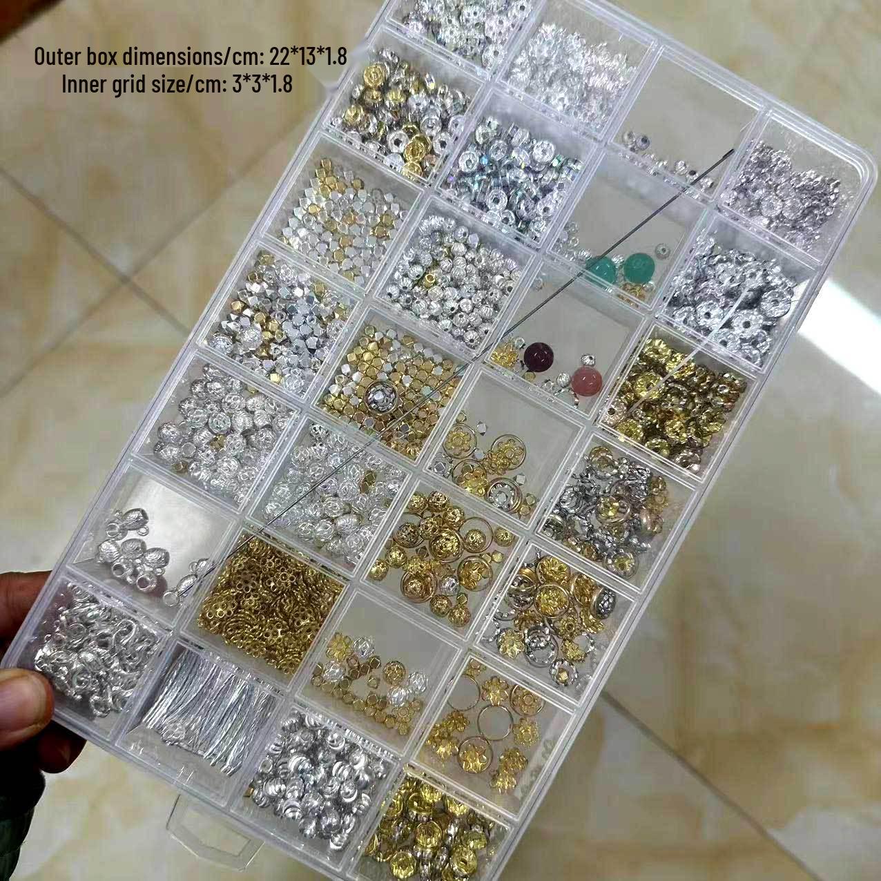 28-Grid Seed Bead Storage Box for Rings, Earrings, Nail Art, and DIY Accessories 22*13*1.8 cm
28-Grid Seed Bead Storage Box for Rings, Earrings, Nail Art, and DIY Accessories 22*13*1.8 cm