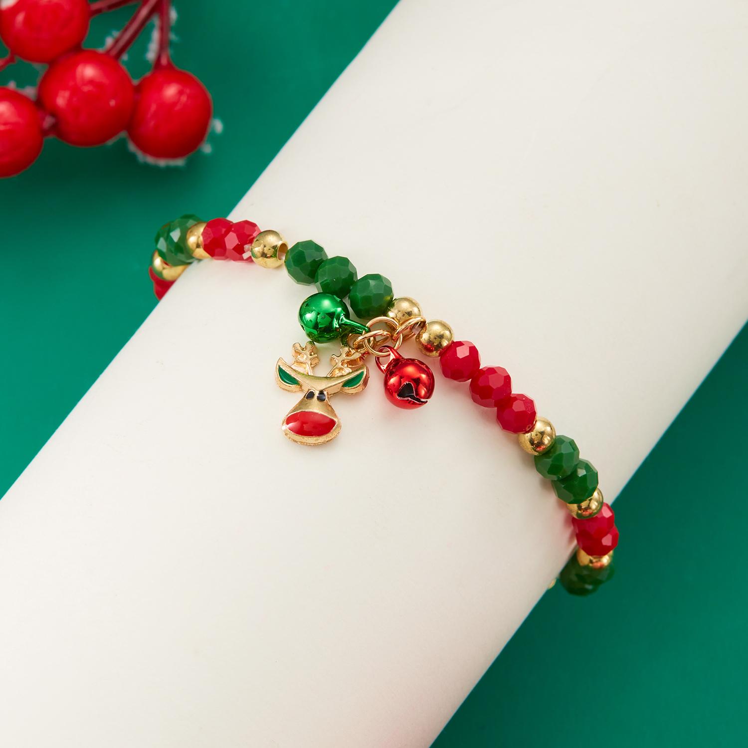Trendy Small Crystal Bead Xmas Bracelet for Women Men Fashion Handmade Christmas Tree Snowman Elastic Bracelet Jewelry Gifts
Trendy Small Crystal Bead Xmas Bracelet for Women Men Fashion Handmade Christmas Tree Snowman Elastic Bracelet Jewelry Gifts