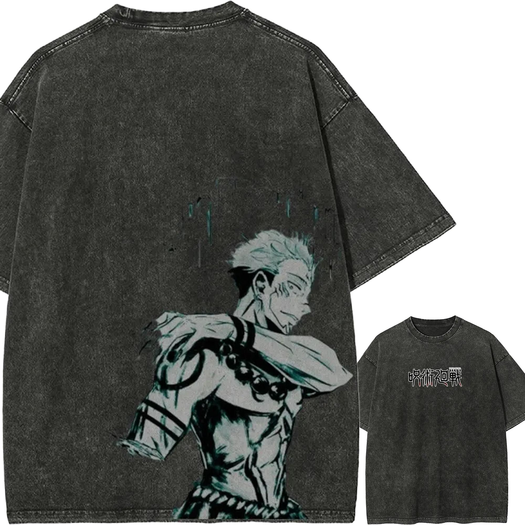 Sukuna Battle T-shirt Jujutsu Kaisen Tee Vintage Washed Oversized Retro Anime Harajuku Streetwear Graphic Manga Mens Clothing M
Sukuna Battle T-shirt Jujutsu Kaisen Tee Vintage Washed Oversized Retro Anime Harajuku Streetwear Graphic Manga Mens Clothing M