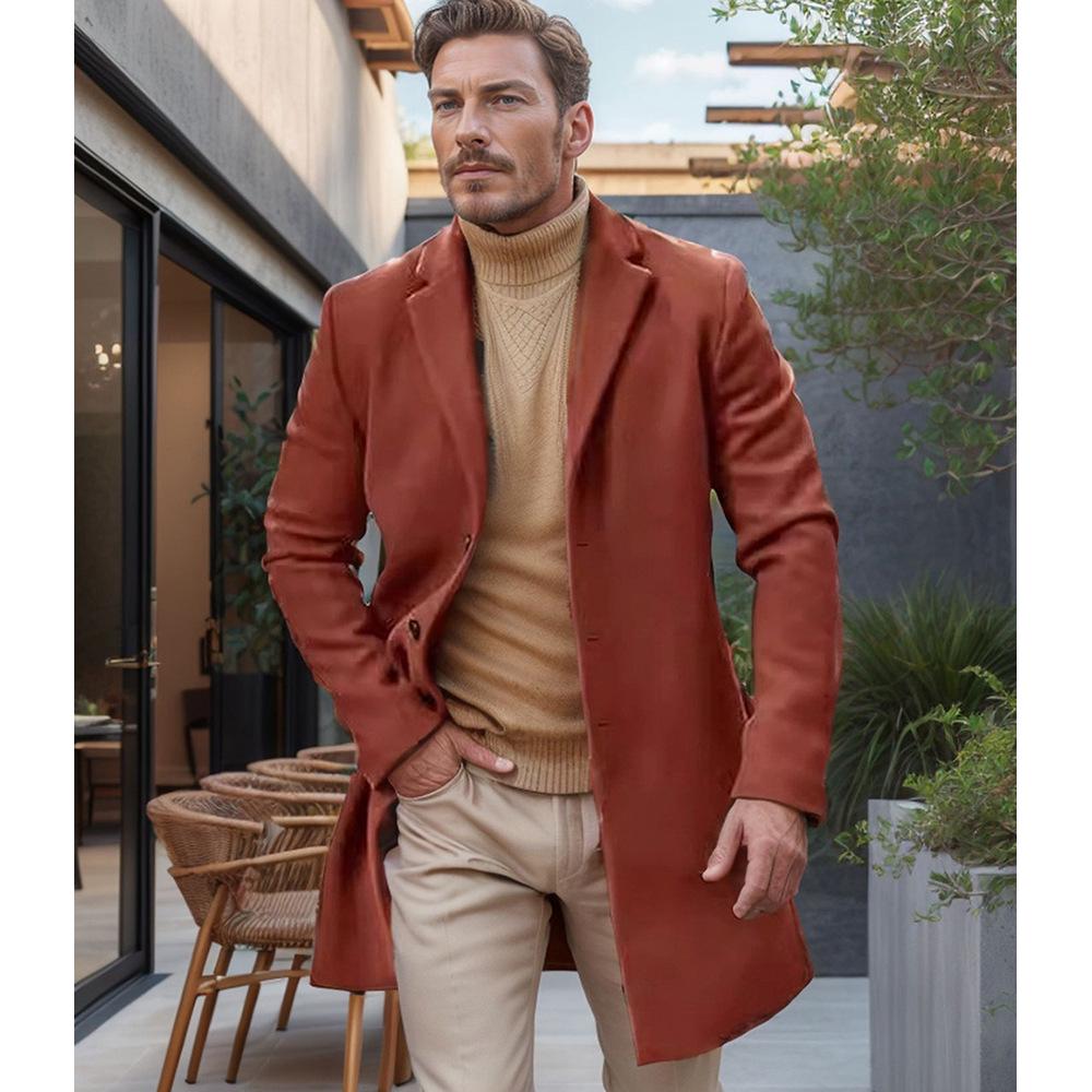 Men s British Style Wool Trench Coat - Mid-Length, Thick, Multiple Colors & Sizes (Autumn/Winter) XL
Men s British Style Wool Trench Coat - Mid-Length, Thick, Multiple Colors & Sizes (Autumn/Winter) XL
