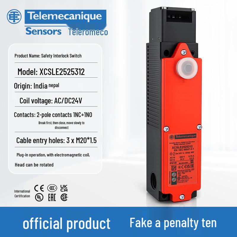 Telemecanique XCSLE2525312 Safety Interlock Switch, Plug-in Operation
Telemecanique XCSLE2525312 Safety Interlock Switch, Plug-in Operation