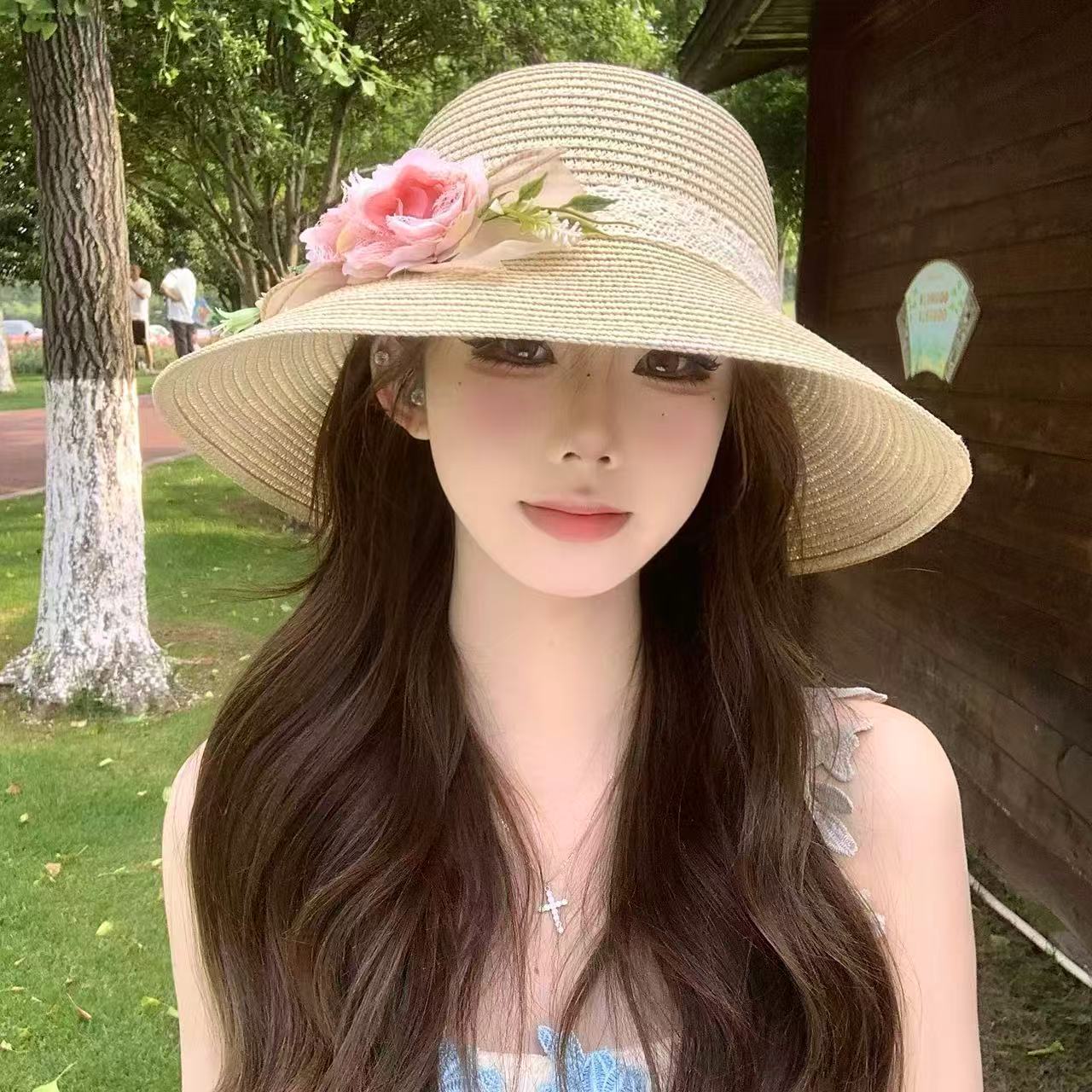 2026 Girls Floral Ribbon Straw Hat Summer Breathable Sun Hat Women Fashion UV Protection Woven Cap Gift 54-59cm бежевий
2026 Girls Floral Ribbon Straw Hat Summer Breathable Sun Hat Women Fashion UV Protection Woven Cap Gift 54-59cm бежевий