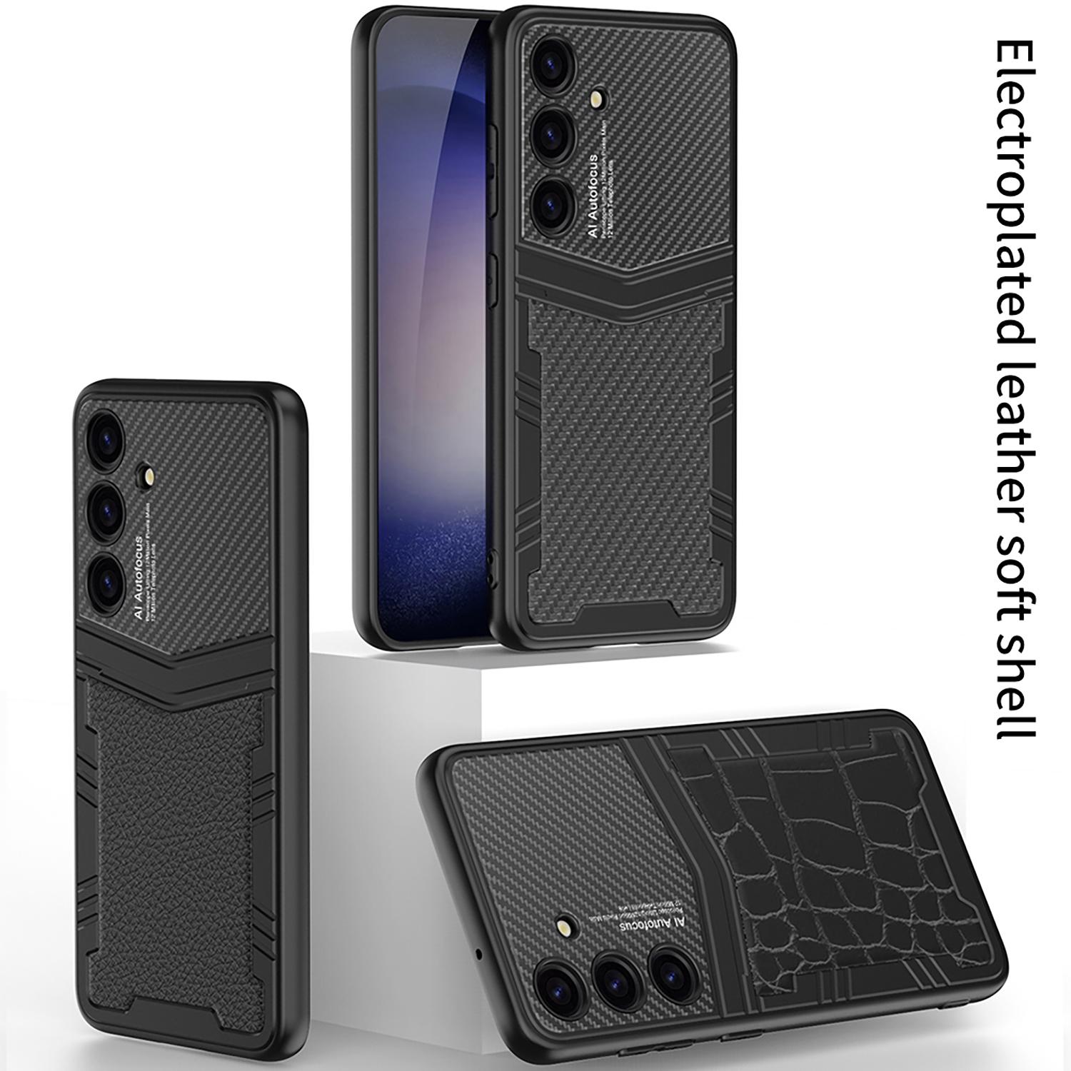 GKK For Samsung Galaxy S24 Case Textured PU Leather+PC+TPU Anti-drop Phone Cover Carbon Fiber Texture
GKK For Samsung Galaxy S24 Case Textured PU Leather+PC+TPU Anti-drop Phone Cover Carbon Fiber Texture