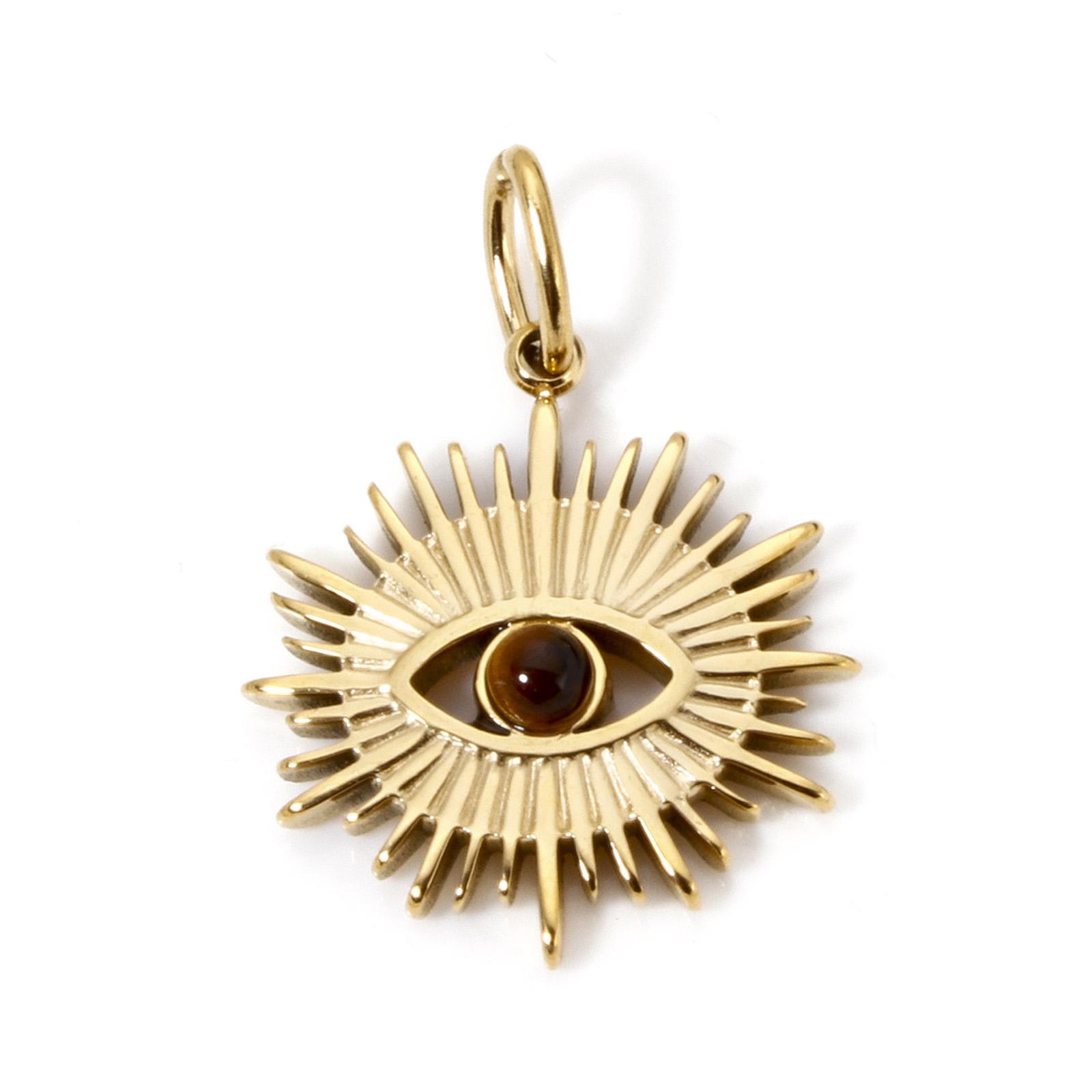 1PC 304 Stainless Steel Religious Charms For DIY Jewelry Making 14K Real Gold Plated Eye of Providence/ All-seeing Eye Pendant коричневий
1PC 304 Stainless Steel Religious Charms For DIY Jewelry Making 14K Real Gold Plated Eye of Providence/ All-seeing Eye Pendant коричневий