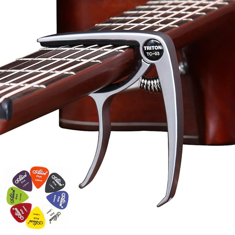 U-NEST multifunctional guitar capo tasto One-touch type guitar capo zinc alloy super lightweight quick change adjustable Bridge pin removal function
U-NEST multifunctional guitar capo tasto One-touch type guitar capo zinc alloy super lightweight quick change adjustable Bridge pin removal function