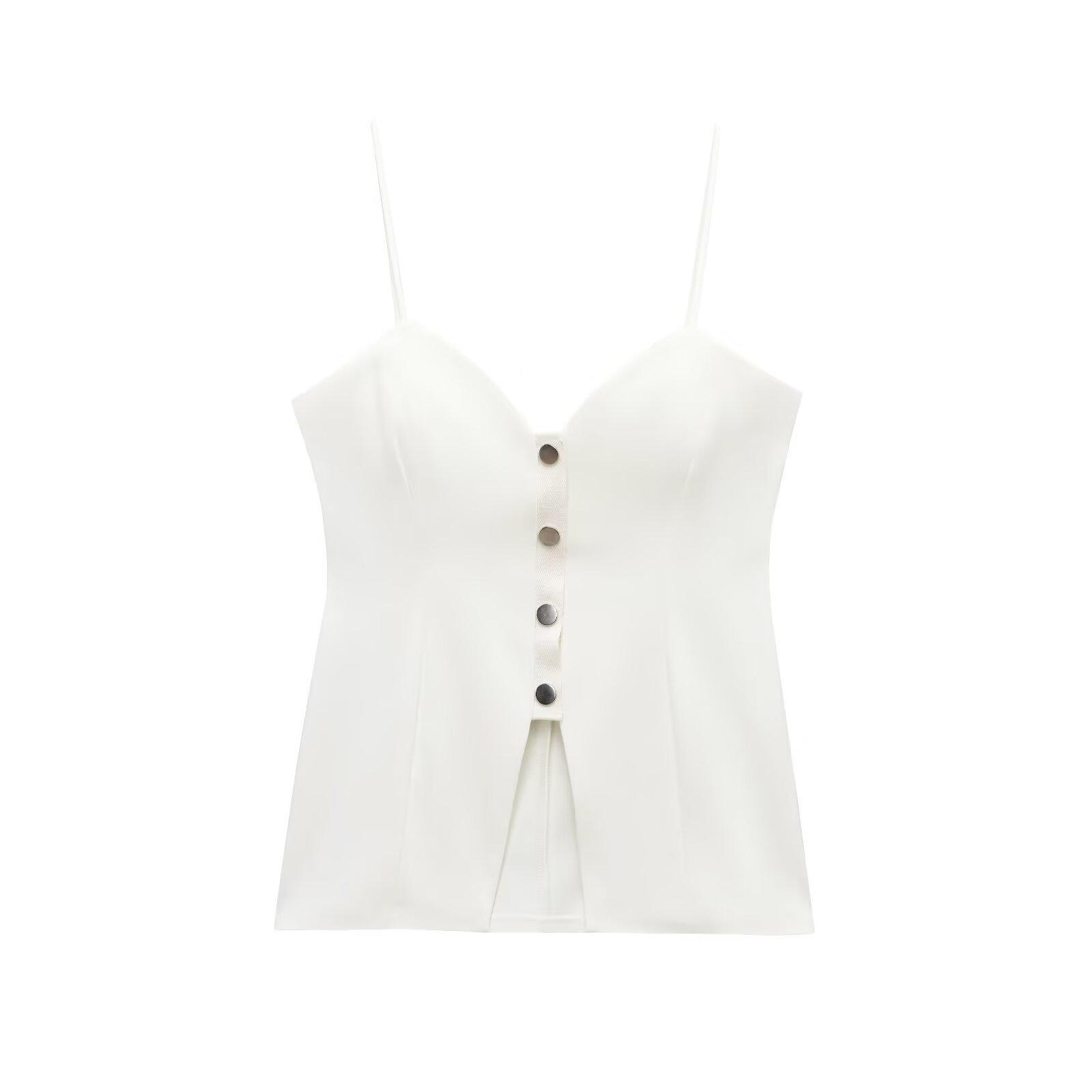 2025 Summer Women s Sweet Single-Breasted Solid Color Sling Vest - European & American Style L белый
2025 Summer Women s Sweet Single-Breasted Solid Color Sling Vest - European & American Style L белый
