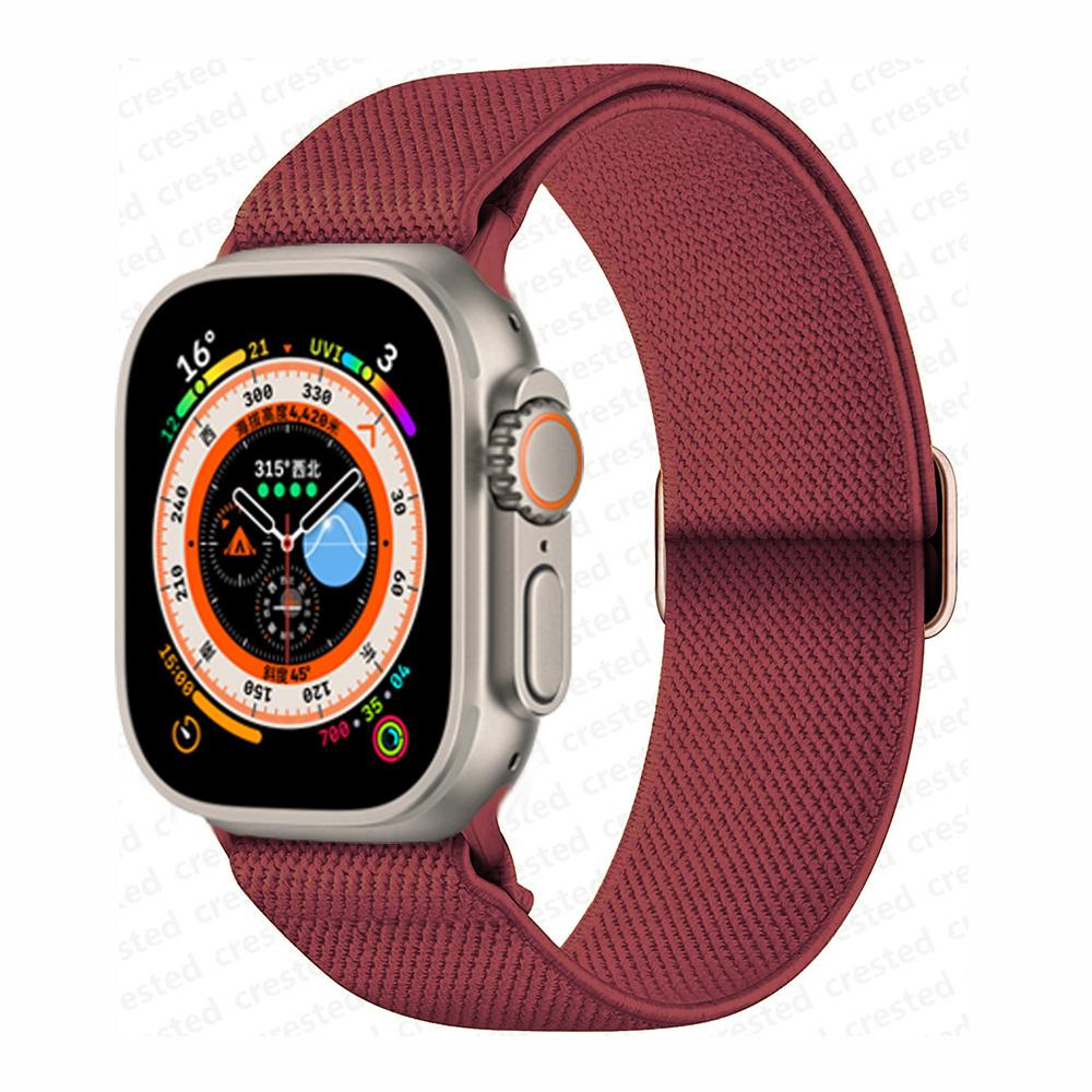 Scrunchie Strap for watch band 45mm 44mm 40mm 41mm 42mm 46mm 49mm Elastic Nylon bracelet iWatch 11 10 9 8 7 6 se Ultra 3/2 44 45 46 49mm винний
Scrunchie Strap for watch band 45mm 44mm 40mm 41mm 42mm 46mm 49mm Elastic Nylon bracelet iWatch 11 10 9 8 7 6 se Ultra 3/2 44 45 46 49mm винний