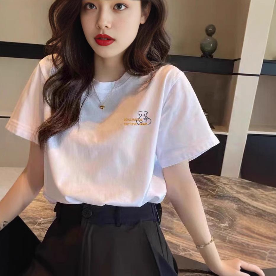 pure cotton short-sleeved white t-shirt women s crew neck summer spring and autumn inner bottoming shirt loose large size t-shirt simple top M белый
pure cotton short-sleeved white t-shirt women s crew neck summer spring and autumn inner bottoming shirt loose large size t-shirt simple top M белый