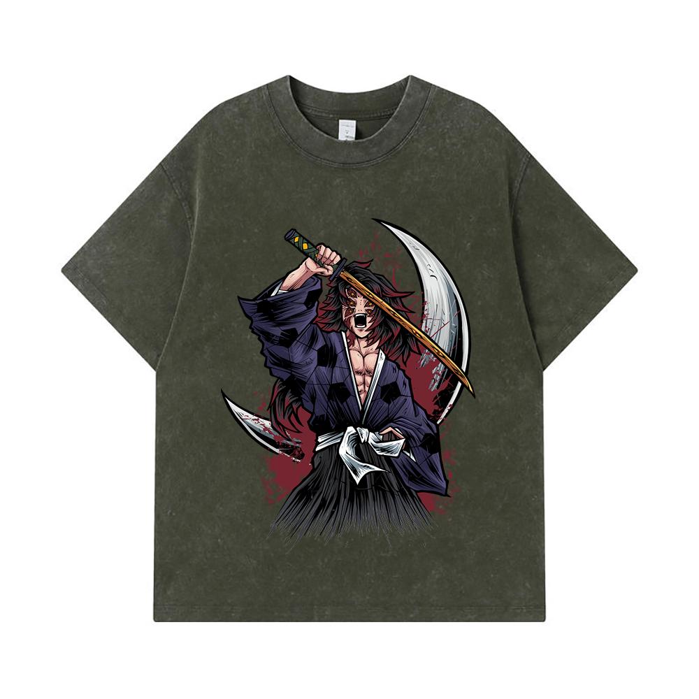 275 GSM Washed T-shirts 100% Cotton Demon Slayer V5 Kokushibo Print Unisex Heavy Cotton T Shirt S армия зеленый
275 GSM Washed T-shirts 100% Cotton Demon Slayer V5 Kokushibo Print Unisex Heavy Cotton T Shirt S армия зеленый