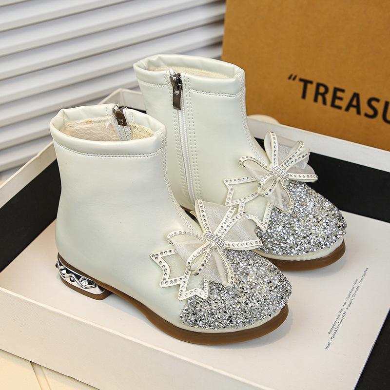 Autumn Kids Water Diamond Leather Boot Thick Bottom Anti Slip Girls Bow Ankle Boots Simple Versatile Child Casual Boots 27
Autumn Kids Water Diamond Leather Boot Thick Bottom Anti Slip Girls Bow Ankle Boots Simple Versatile Child Casual Boots 27