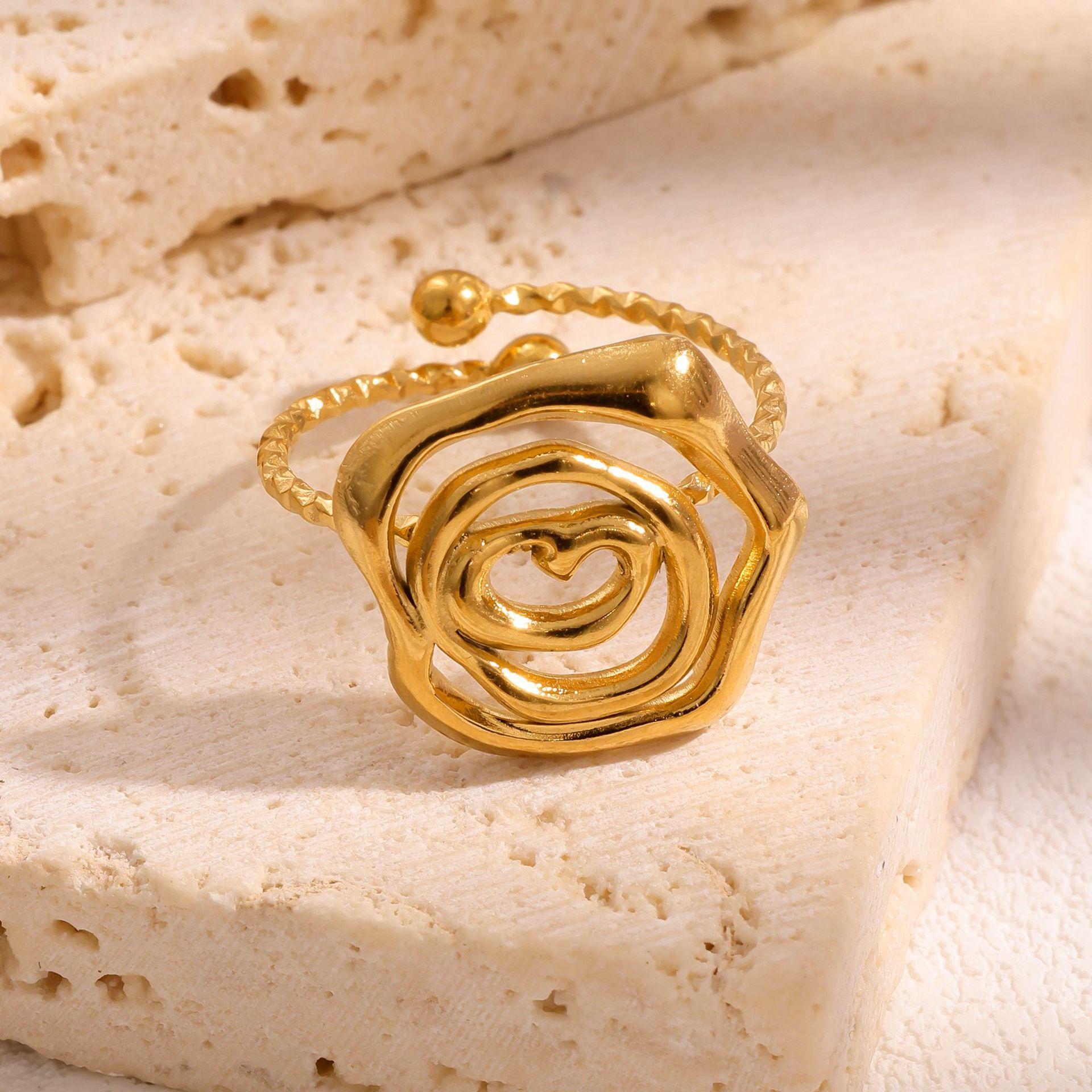 Stainless Steel Line Rings for Women Geometric Hollow Rose Adjustable Opening Rings Exquisite Fade-Resistant Party Zircon Gifts
Stainless Steel Line Rings for Women Geometric Hollow Rose Adjustable Opening Rings Exquisite Fade-Resistant Party Zircon Gifts