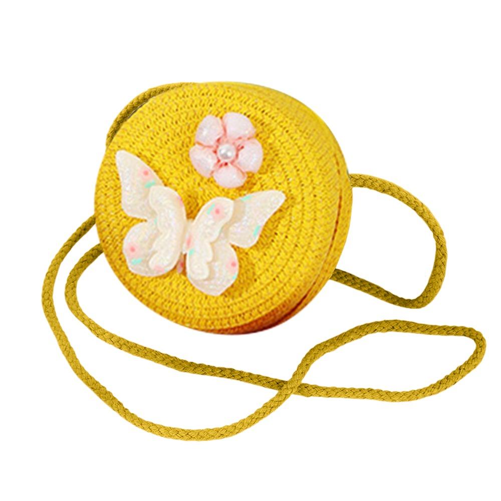 Creative Handmade Straw Bag Butterfly Flower Round Shape Shoulder Bag Woven Crossbody Bag for Children Girls жёлтый
Creative Handmade Straw Bag Butterfly Flower Round Shape Shoulder Bag Woven Crossbody Bag for Children Girls жёлтый
