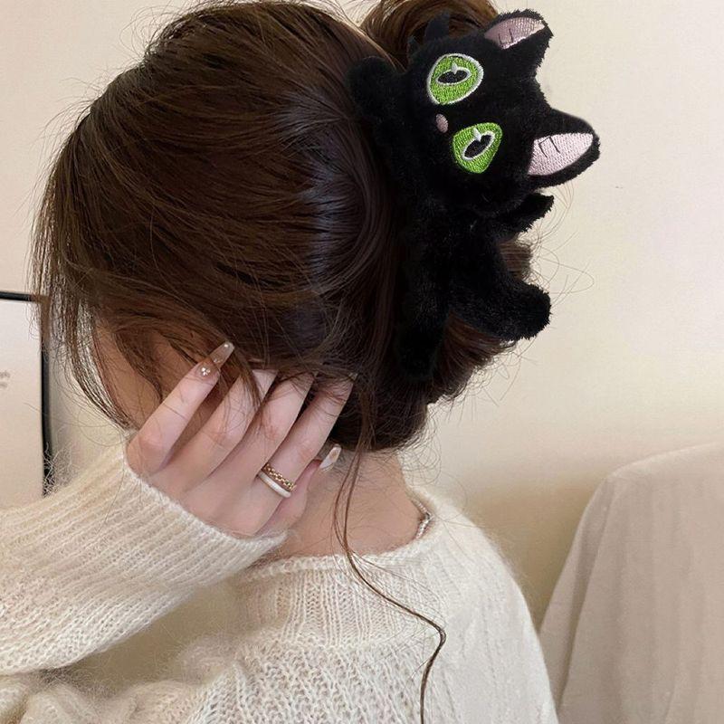 1pc New cute little black cat hair clip for women, autumn and winter plush grip clip cartoon clip
1pc New cute little black cat hair clip for women, autumn and winter plush grip clip cartoon clip