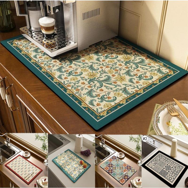 Quick Drying Dish Mat Printed Kitchen Tableware Coffee Draining Pad Dinnerware Cup Bottle Placemat Super Absorbent Coffee Mats 20x30cmDiatommud
Quick Drying Dish Mat Printed Kitchen Tableware Coffee Draining Pad Dinnerware Cup Bottle Placemat Super Absorbent Coffee Mats 20x30cmDiatommud