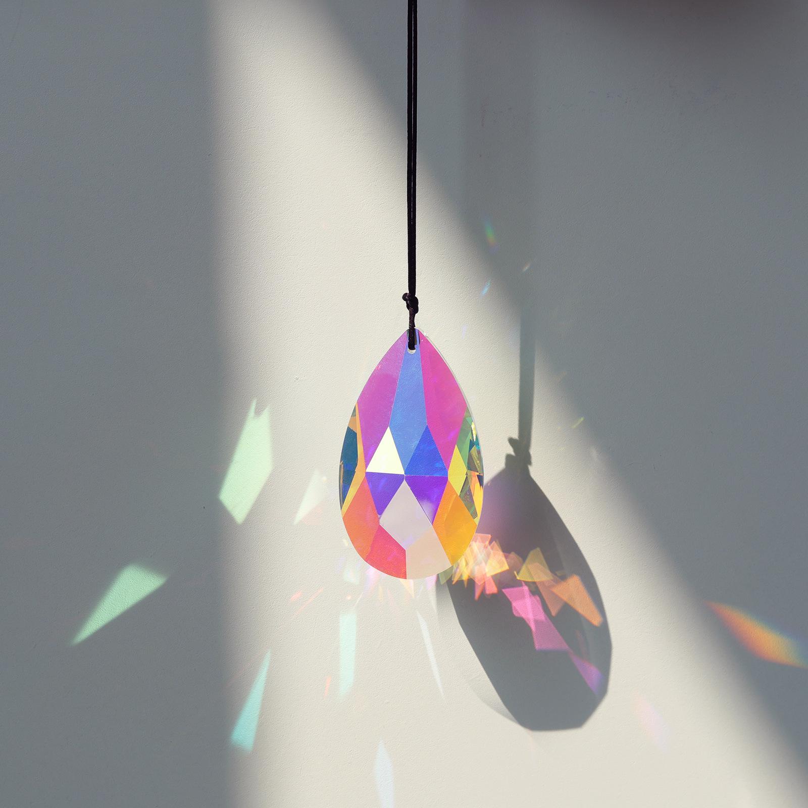 Rhombus Crystal Glass Sun Catcher Pendant Christmas Ornament
Rhombus Crystal Glass Sun Catcher Pendant Christmas Ornament