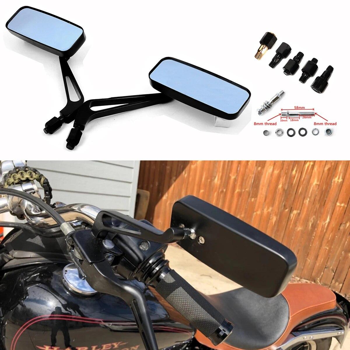 Универсальные боковые зеркала заднего вида для мотоцикла 8 мм 10 мм для Harley Honda Yamaha Kawasaki Street Sports Bike Chopper Cruiser
Универсальные боковые зеркала заднего вида для мотоцикла 8 мм 10 мм для Harley Honda Yamaha Kawasaki Street Sports Bike Chopper Cruiser