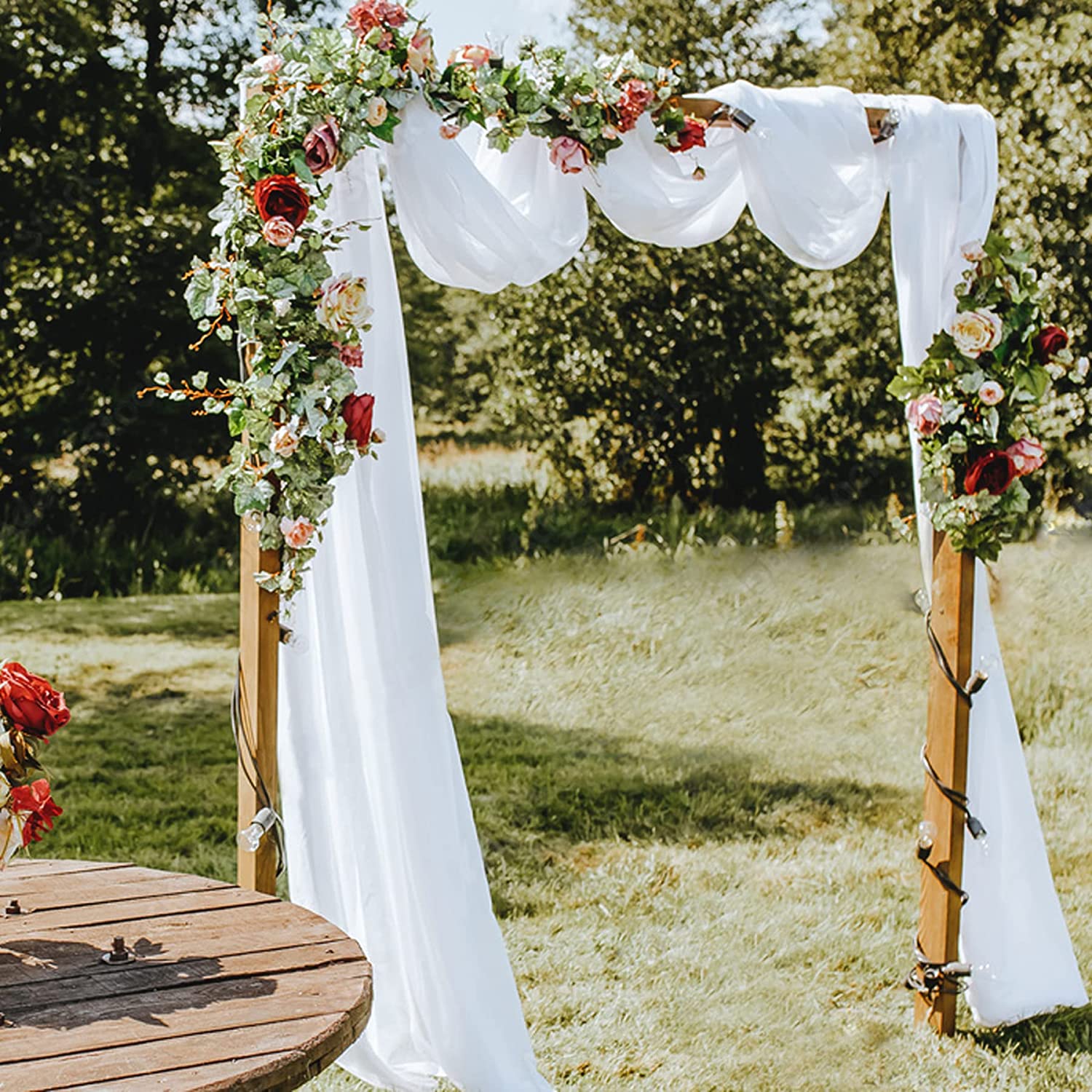 Wedding Decoration Arch Drapage Tulle Chiffon Drapery Fabric Draping Party Country Wedding Supplies Ceremony Curtain
Wedding Decoration Arch Drapage Tulle Chiffon Drapery Fabric Draping Party Country Wedding Supplies Ceremony Curtain