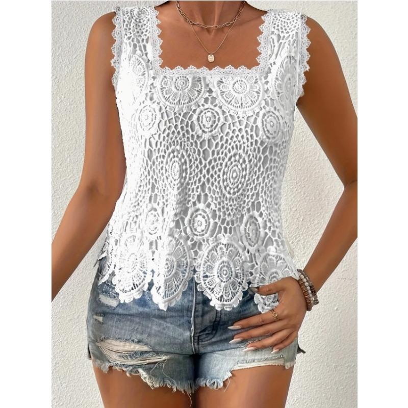 Women s Boho Floral Lace Camisole Top With Lining For Casual And Vacation Wear S белый
Women s Boho Floral Lace Camisole Top With Lining For Casual And Vacation Wear S белый