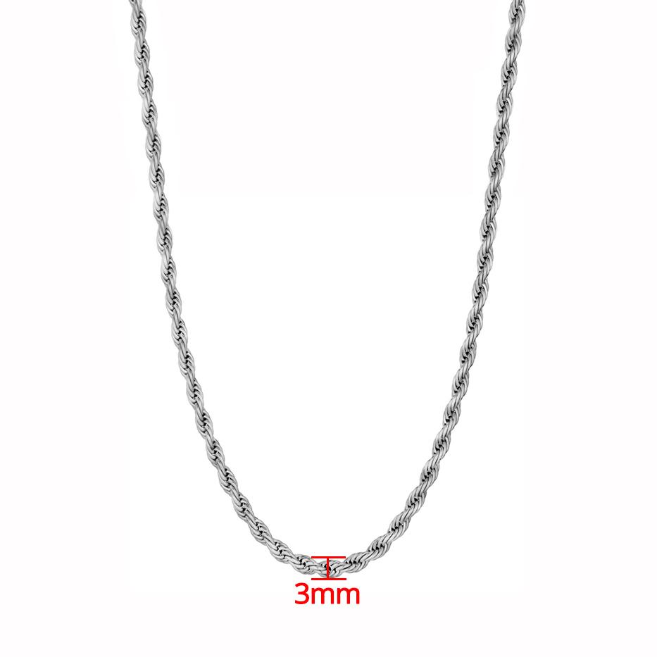 3MM 5MM Нержавеющая сталь Хип-хоп Металл Крученая веревочная цепь Ожерелья Позолоченные Серебряные Мужские и Женские Ожерелья Украшения 50cm
3MM 5MM Нержавеющая сталь Хип-хоп Металл Крученая веревочная цепь Ожерелья Позолоченные Серебряные Мужские и Женские Ожерелья Украшения 50cm