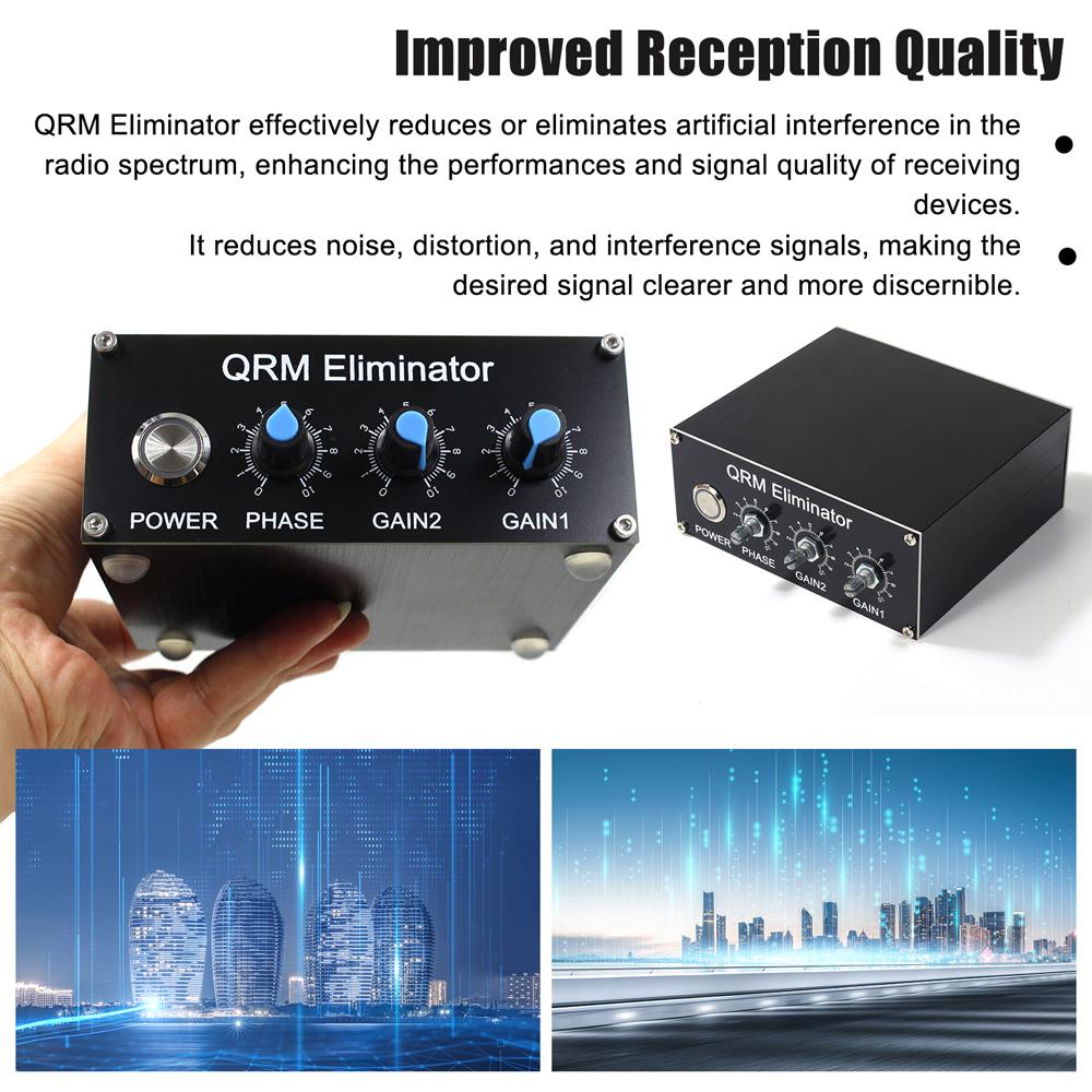 Professional QRM X-Phase Built-in PTT Control 1-30 MHz HF Band QRM Aluminum Alloy QRM Canceller Radio TV Broadcast Equipments
Professional QRM X-Phase Built-in PTT Control 1-30 MHz HF Band QRM Aluminum Alloy QRM Canceller Radio TV Broadcast Equipments