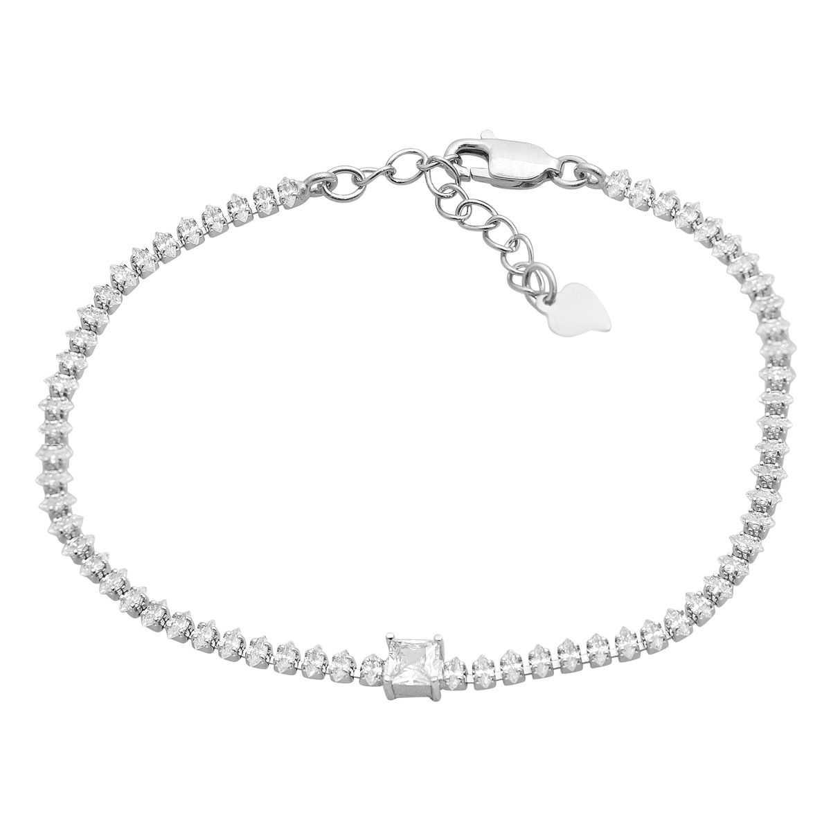 Silver bracelet with cubic zirkonia, item weight 3.35 g (2206460) 17-20cm білий
Silver bracelet with cubic zirkonia, item weight 3.35 g (2206460) 17-20cm білий