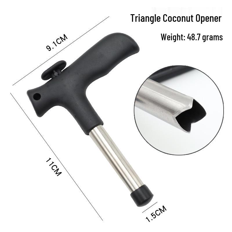 Serrated Stainless Steel Coconut Opener and Fruit Core Extractor Tool
Serrated Stainless Steel Coconut Opener and Fruit Core Extractor Tool