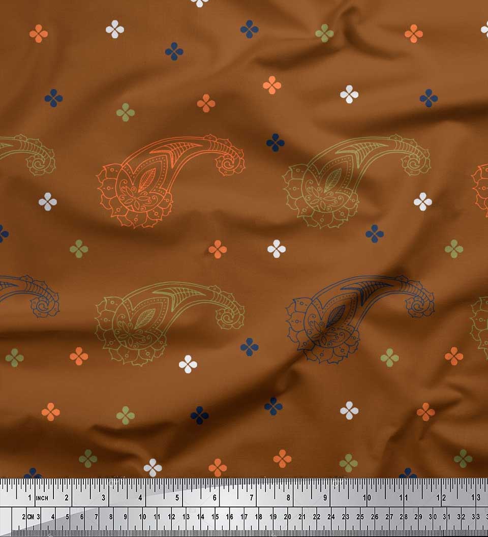 Японська креп-атласна тканина Soimoi Принти тканин Пейслі та Джамдані на метр 42 дюйма 42 Inch Wide - Poly Crepe коричневий
Японська креп-атласна тканина Soimoi Принти тканин Пейслі та Джамдані на метр 42 дюйма 42 Inch Wide - Poly Crepe коричневий