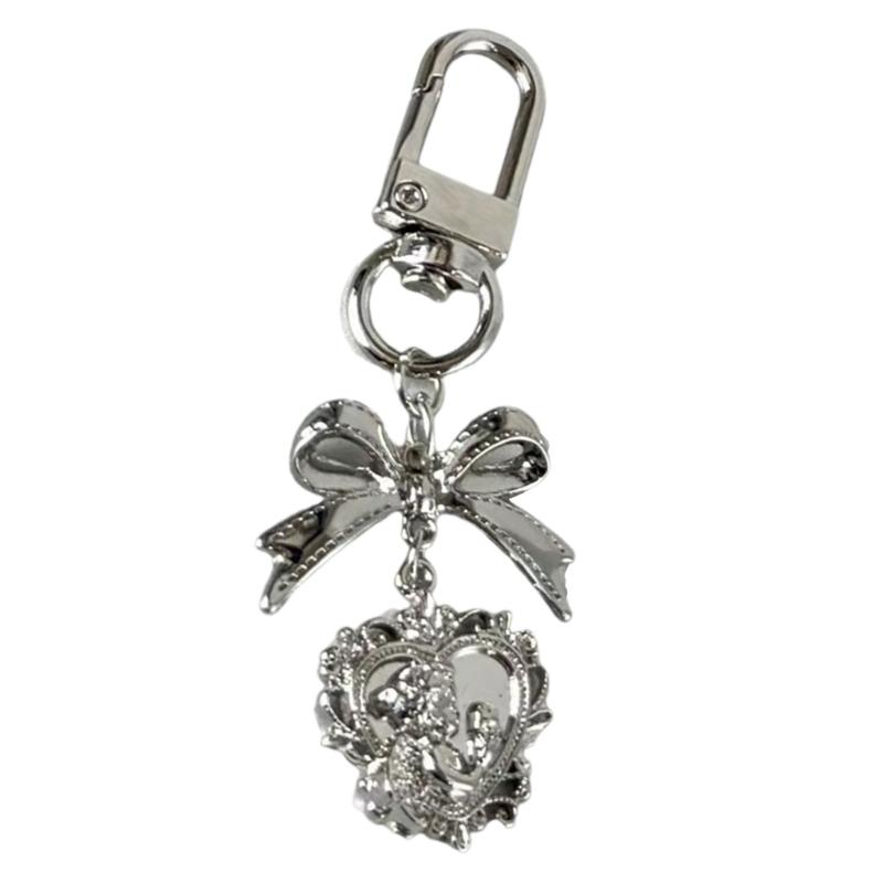 Love Heart Keychain Stylish Bowknot Bag Pendant Alloy Texture Phone Hanging Ornament Suitable for Purses and Phones 1
Love Heart Keychain Stylish Bowknot Bag Pendant Alloy Texture Phone Hanging Ornament Suitable for Purses and Phones 1