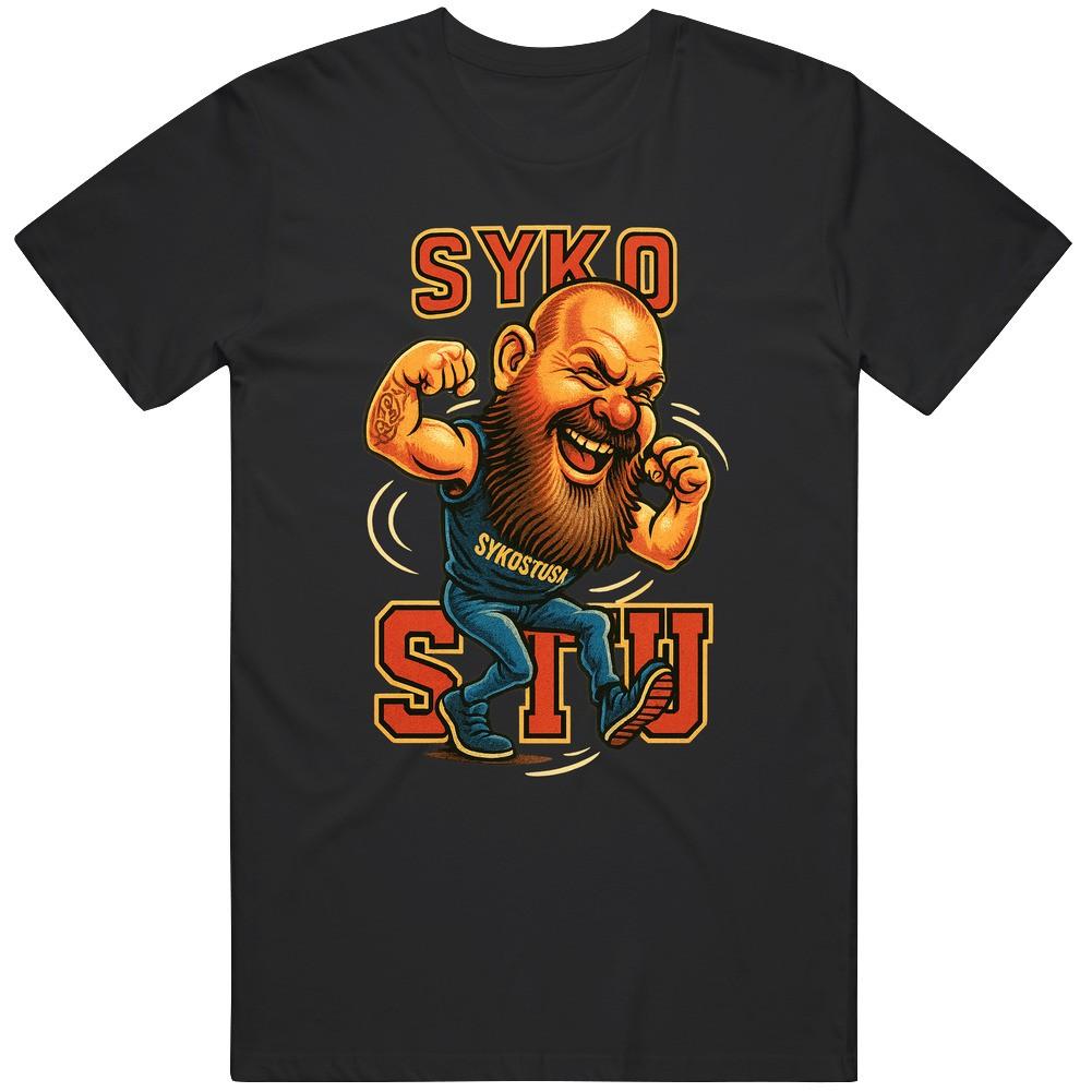 Syko Stu Wrestler T Shirt Mens Womens Tees Top S
Syko Stu Wrestler T Shirt Mens Womens Tees Top S