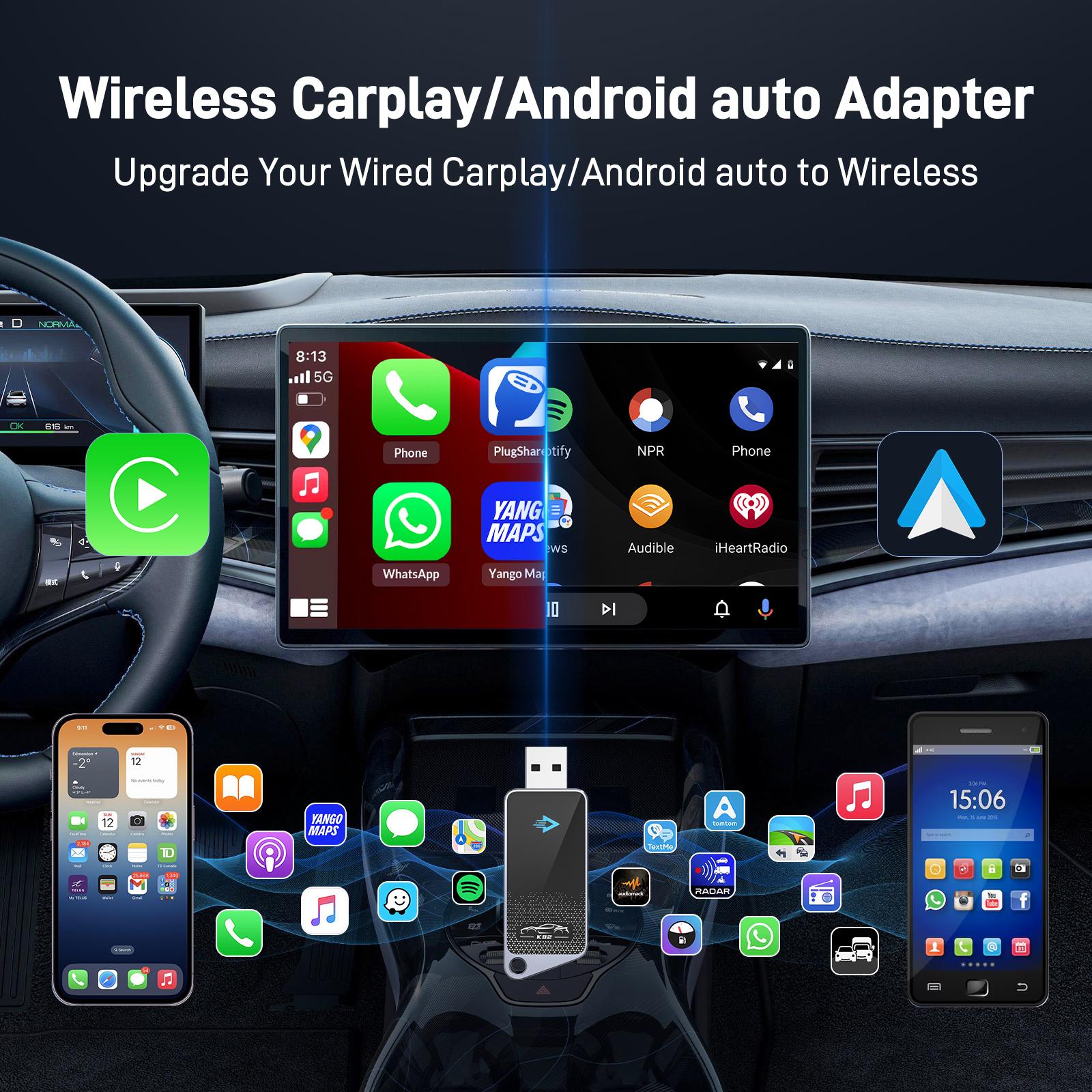 Transpeed Wireless Carplay/Android auto Adapter 2 in 1 Mini Box Plug And Play Dongle Fast Connect Compatible with 99% of Cars чёрный
Transpeed Wireless Carplay/Android auto Adapter 2 in 1 Mini Box Plug And Play Dongle Fast Connect Compatible with 99% of Cars чёрный