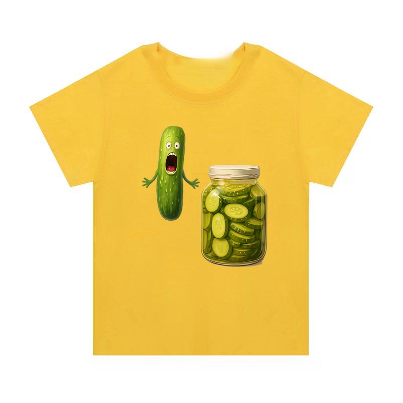 Adult and Children Quirky Cucumber Evolution Meme Pure Cotton Tshirt Dopamine Humor Couple and Parentchild Style S
Adult and Children Quirky Cucumber Evolution Meme Pure Cotton Tshirt Dopamine Humor Couple and Parentchild Style S