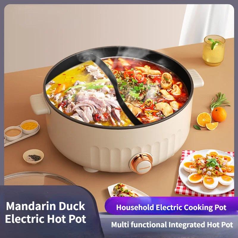 Yuanyang Electric Hot Pot Бытовая электрическая кастрюля для приготовления пищи Многофункциональная интегрированная антипригарная электрическая кастрюля для приготовления пищи 6 л белый
Yuanyang Electric Hot Pot Бытовая электрическая кастрюля для приготовления пищи Многофункциональная интегрированная антипригарная электрическая кастрюля для приготовления пищи 6 л белый