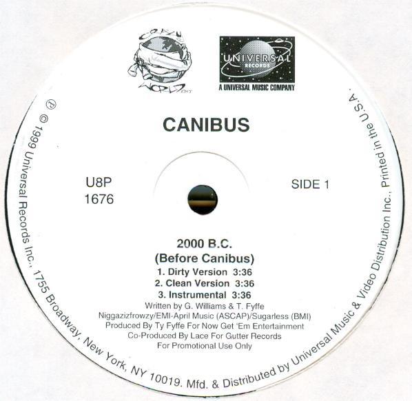 12-дюймовая пластинка CANIBUS - 2000 г. до н.э.. (До Canibus) U8P1676PROMO Универсальный Recor 1999 США Рэп & Хип-хоп/R&B Б/у
12-дюймовая пластинка CANIBUS - 2000 г. до н.э.. (До Canibus) U8P1676PROMO Универсальный Recor 1999 США Рэп & Хип-хоп/R&B Б/у