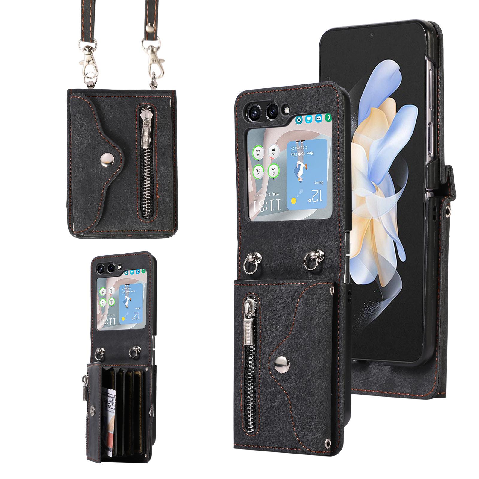 Crossbody Phone Case for Samsung Galaxy Z Flip 7 Fe Flip6 5 4 3 Lanyard&shoulder Strap Zipper Plain Leather Card Holder Wallet Galaxy Z Flip7 FE чёрный
Crossbody Phone Case for Samsung Galaxy Z Flip 7 Fe Flip6 5 4 3 Lanyard&shoulder Strap Zipper Plain Leather Card Holder Wallet Galaxy Z Flip7 FE чёрный