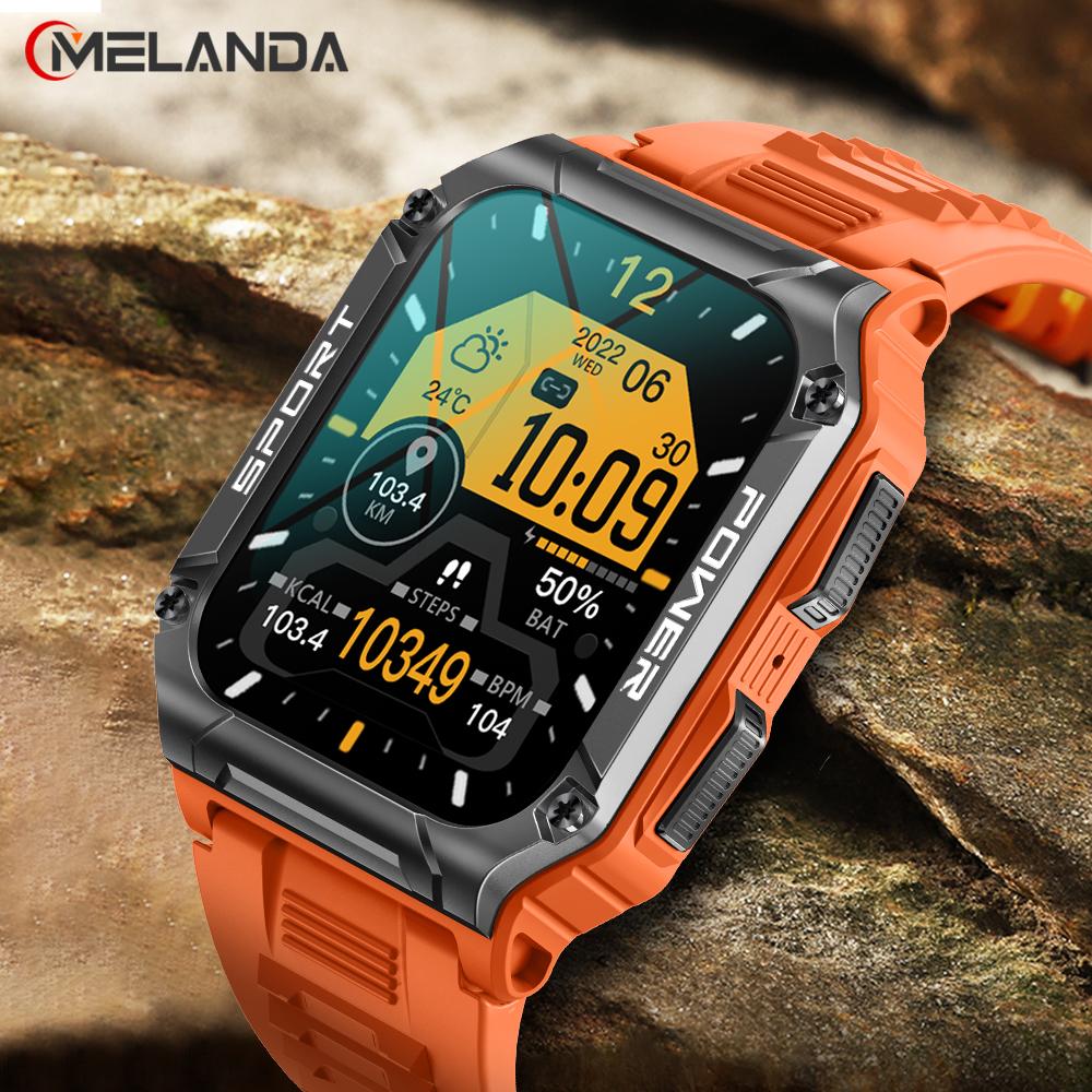 MELANDA 1,95 Новые умные часы с Bluetooth и вызовом, мужские спортивные фитнес-трекер, компас, погода, IP68, водонепроницаемые мужские умные часы, 400 мАч
MELANDA 1,95 Новые умные часы с Bluetooth и вызовом, мужские спортивные фитнес-трекер, компас, погода, IP68, водонепроницаемые мужские умные часы, 400 мАч