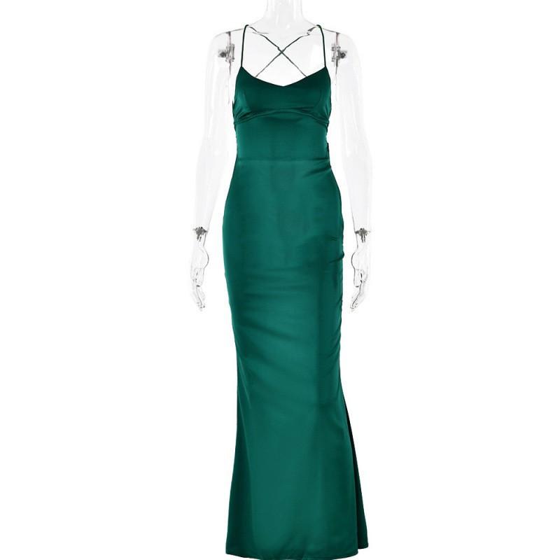 Sexy Bag Hip Backless High Waist Sleeveless Elegant Solid Color Long Dress L зелений
Sexy Bag Hip Backless High Waist Sleeveless Elegant Solid Color Long Dress L зелений