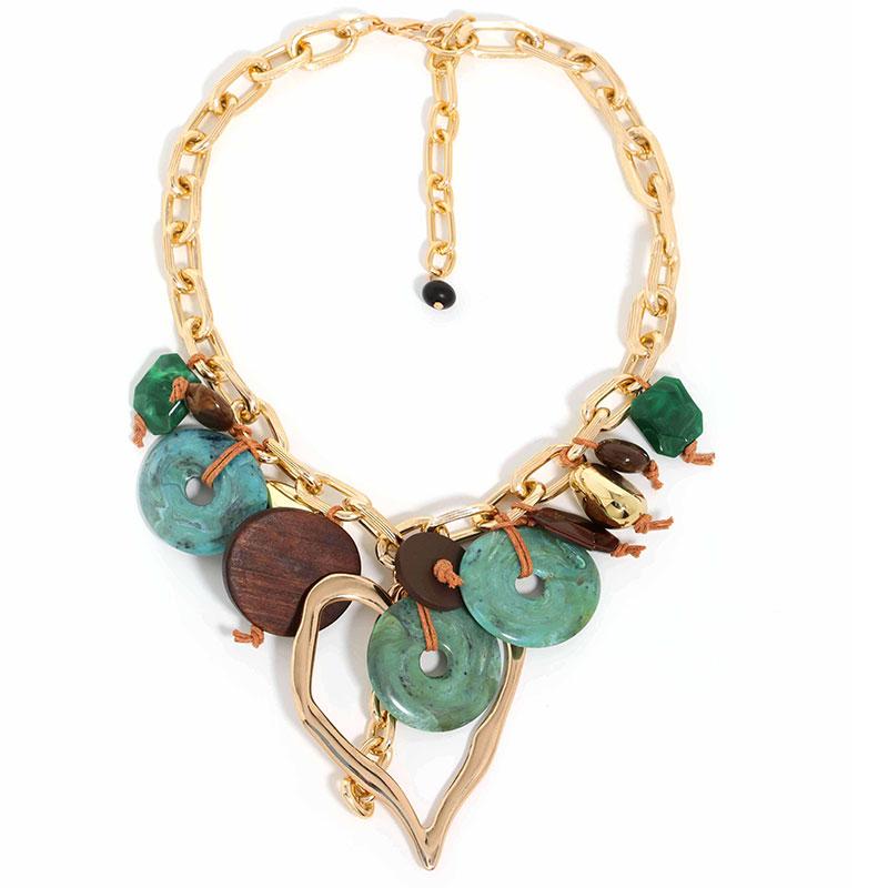 Statement Beaded Necklace with Big Heart Pendant for Woman GirlWedding Party Jewelry
Statement Beaded Necklace with Big Heart Pendant for Woman GirlWedding Party Jewelry