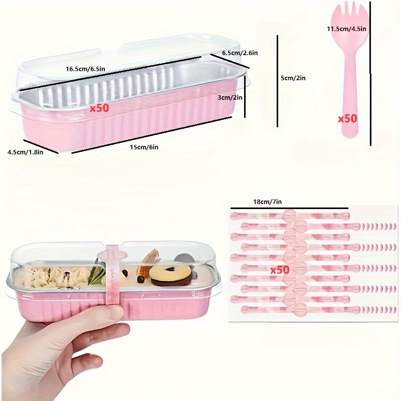 50Pcs Aluminum Foil Air Fryer Baking Tray Rectangle Long Cake Making Cup Reusable Household Oven Pastry Tools Kitchen Gadgets
50Pcs Aluminum Foil Air Fryer Baking Tray Rectangle Long Cake Making Cup Reusable Household Oven Pastry Tools Kitchen Gadgets