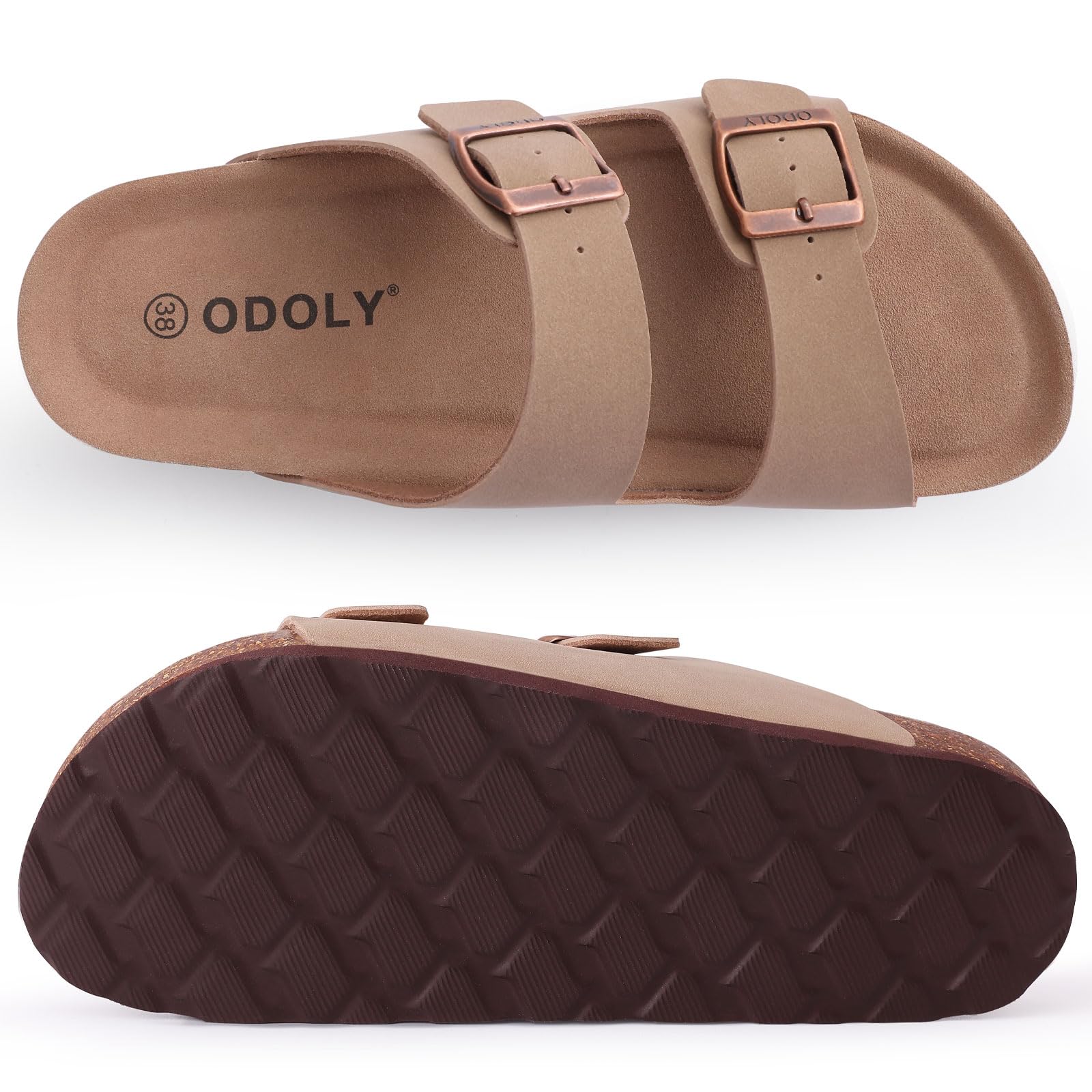 Comwarm Classic Cork Slide Sandals For Women New Fashion Suede Flats Sandals Summer Couple Beach Slippers With Adjustable Buckle 36
Comwarm Classic Cork Slide Sandals For Women New Fashion Suede Flats Sandals Summer Couple Beach Slippers With Adjustable Buckle 36