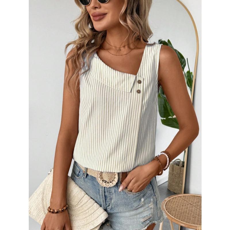 Women s Striped Shirt Casual Sleeveless Diagonal Neck Button Tops Pullover Girl Summer Korean Elegant Blouses XXL абрикосовий
Women s Striped Shirt Casual Sleeveless Diagonal Neck Button Tops Pullover Girl Summer Korean Elegant Blouses XXL абрикосовий