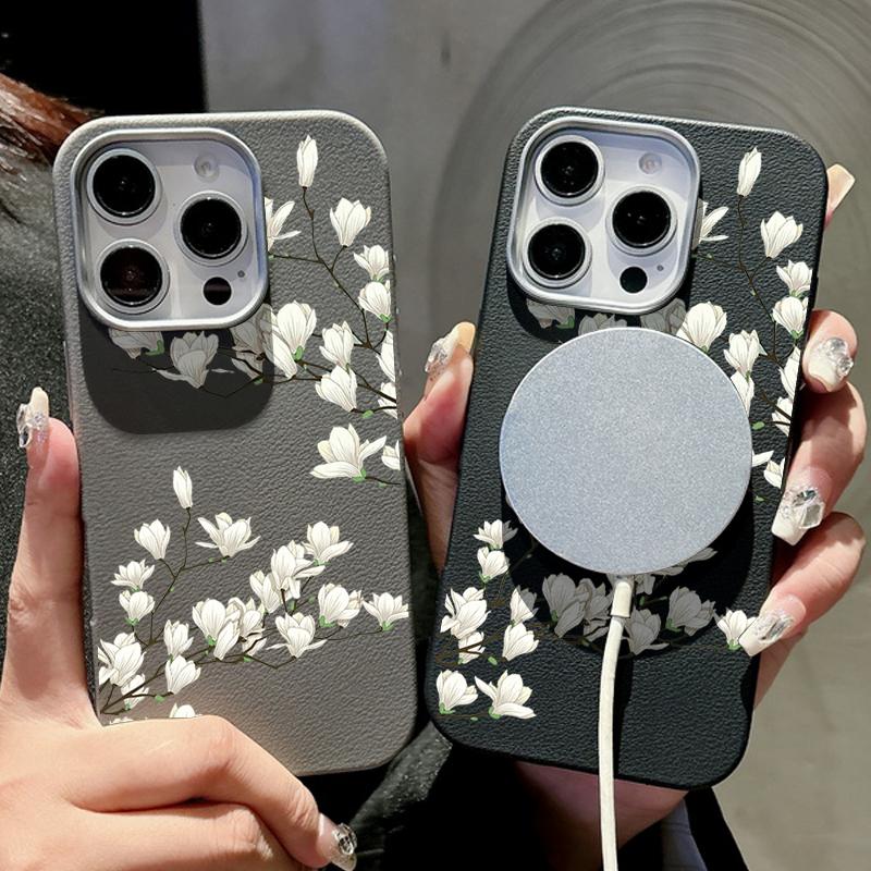 For Magsafe Magnetic Matte Flower Print Phone Case for iPhone 16 15 Pro 14 Plus 13 12 Pro Max 11 Shockproof Soft Tpu Slim Leather Texture Cover iPhone 16 чёрный
For Magsafe Magnetic Matte Flower Print Phone Case for iPhone 16 15 Pro 14 Plus 13 12 Pro Max 11 Shockproof Soft Tpu Slim Leather Texture Cover iPhone 16 чёрный