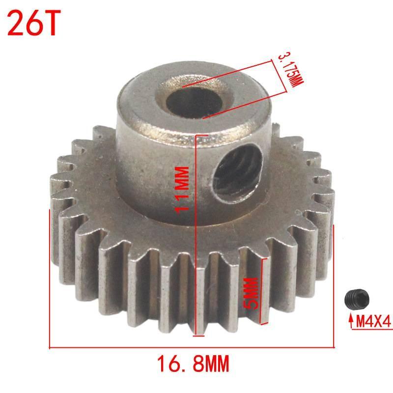 Metal 64t 17t Spur Differential Gear Motor Pinion Cogs Set For Hsp 10 Cars Rc 26T
Metal 64t 17t Spur Differential Gear Motor Pinion Cogs Set For Hsp 10 Cars Rc 26T