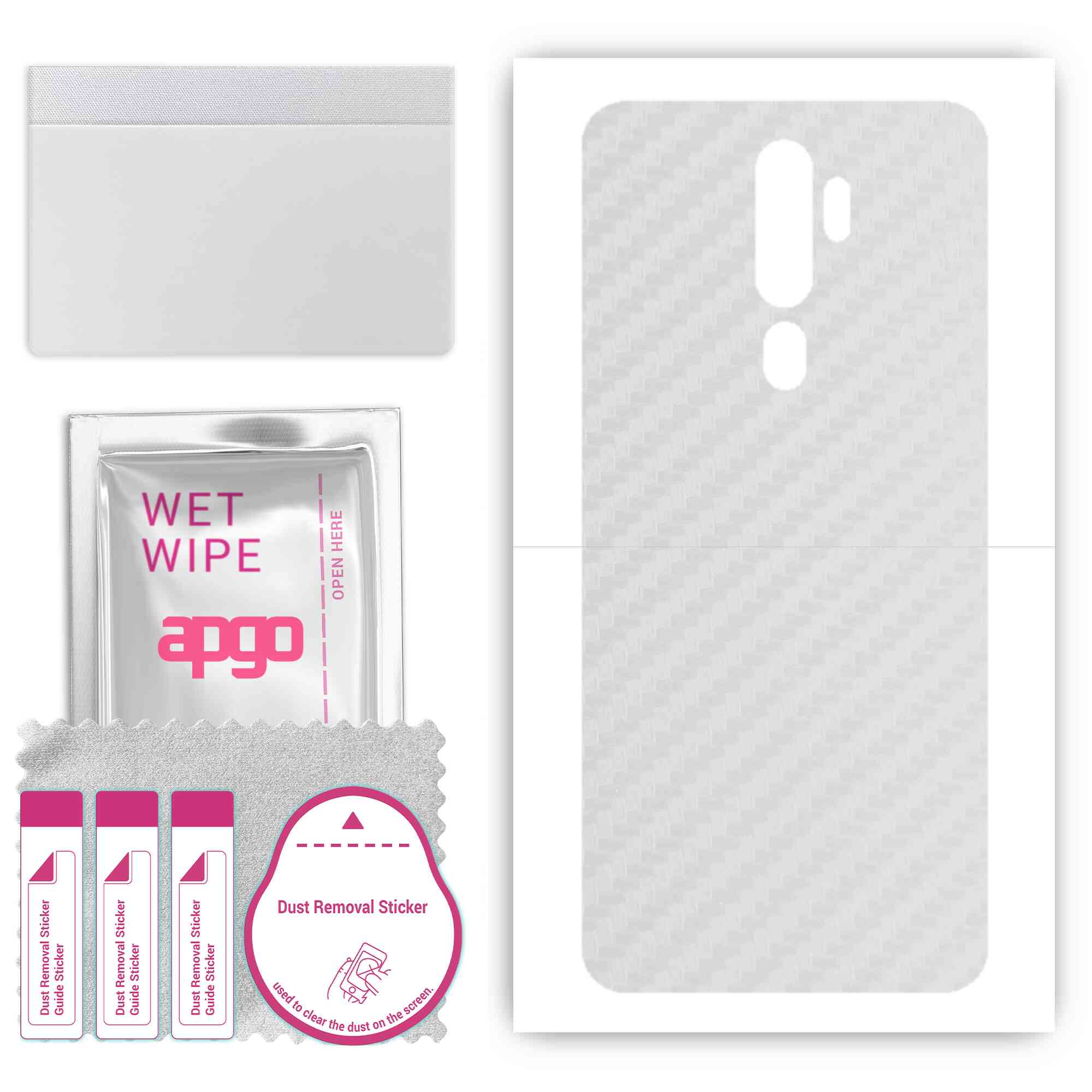 Apgo Protective Skin Sticker для задньої панелі, сумісний з Oppo A5 (2020), Пакетна плівка, фольга, вініл – візерунок прозорий карбон
Apgo Protective Skin Sticker для задньої панелі, сумісний з Oppo A5 (2020), Пакетна плівка, фольга, вініл – візерунок прозорий карбон
