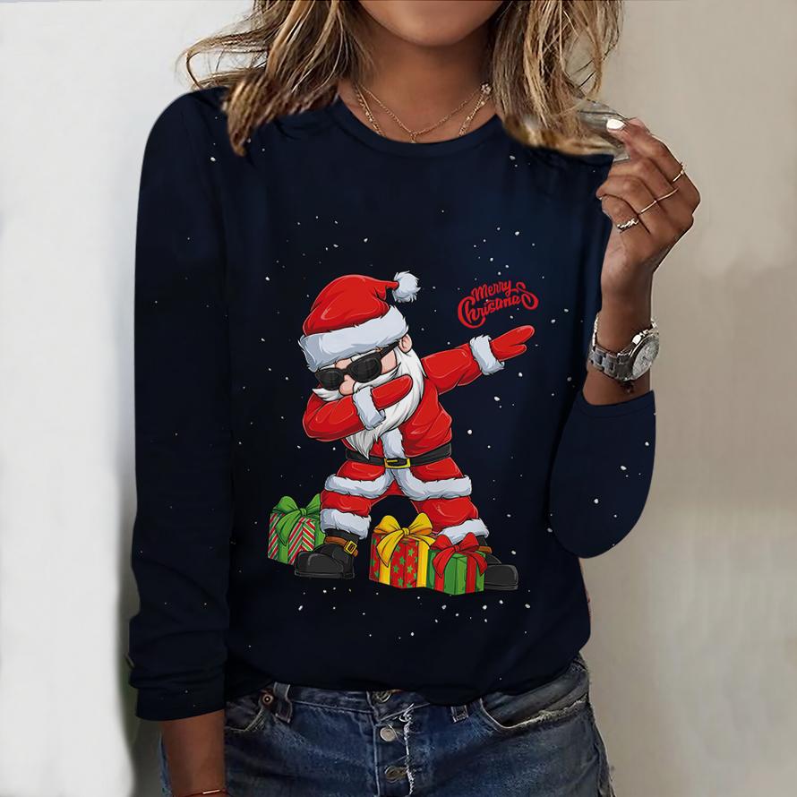 Женский новый повседневный топ с круглым вырезом и длинным рукавом на осень-зиму 2025 года с 3D-рождественским узором. Идеальный подарок на Хэллоуин и Рождество. 8XL чёрный
Женский новый повседневный топ с круглым вырезом и длинным рукавом на осень-зиму 2025 года с 3D-рождественским узором. Идеальный подарок на Хэллоуин и Рождество. 8XL чёрный
