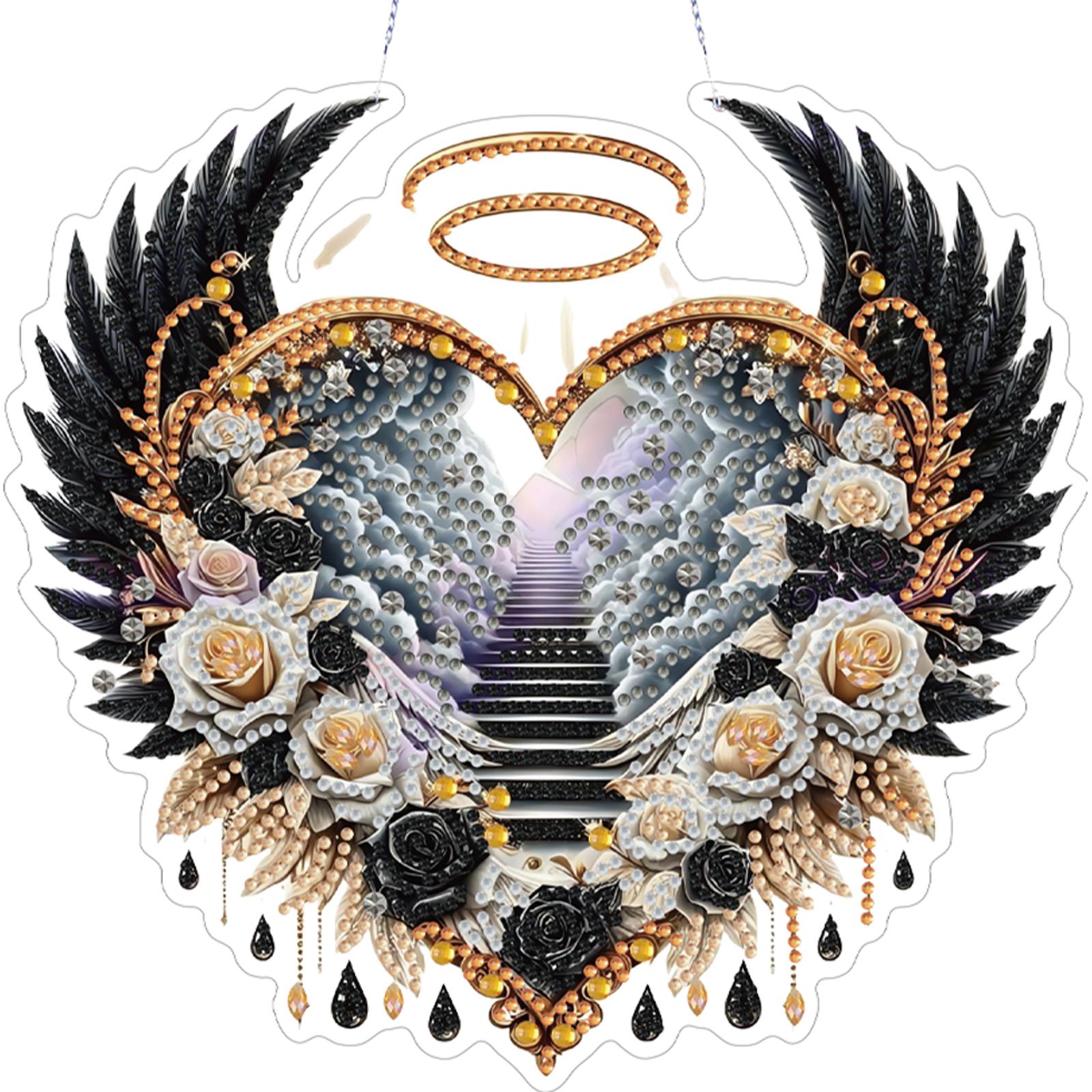Acrylic Diamond Art Hanging Pendant Wings Diamond Painting Home Decor Rhinestone Diamond Art Window Pendants for Wall Decor
Acrylic Diamond Art Hanging Pendant Wings Diamond Painting Home Decor Rhinestone Diamond Art Window Pendants for Wall Decor