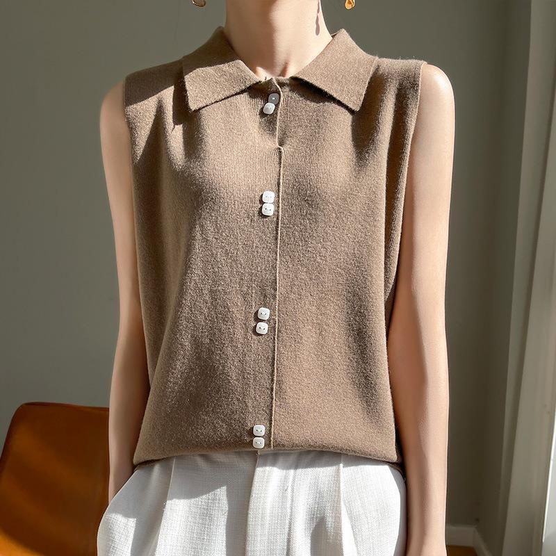 Весенняя женская майка, шерстяной вязаный свитер, нижняя рубашка с тонким низом, жилет с воротником-поло, топы без рукавов XXL хаки
Весенняя женская майка, шерстяной вязаный свитер, нижняя рубашка с тонким низом, жилет с воротником-поло, топы без рукавов XXL хаки