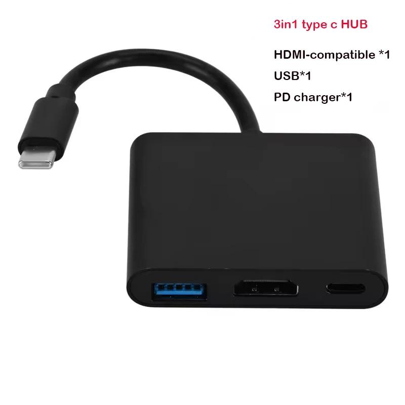 USB C To HDMI-Compatible VGA Type-C Digital AV Multiport Adapter Thunderbolt 3 Converter To 4K 1080P Fast Charging for MacBook =0.5m
USB C To HDMI-Compatible VGA Type-C Digital AV Multiport Adapter Thunderbolt 3 Converter To 4K 1080P Fast Charging for MacBook =0.5m
