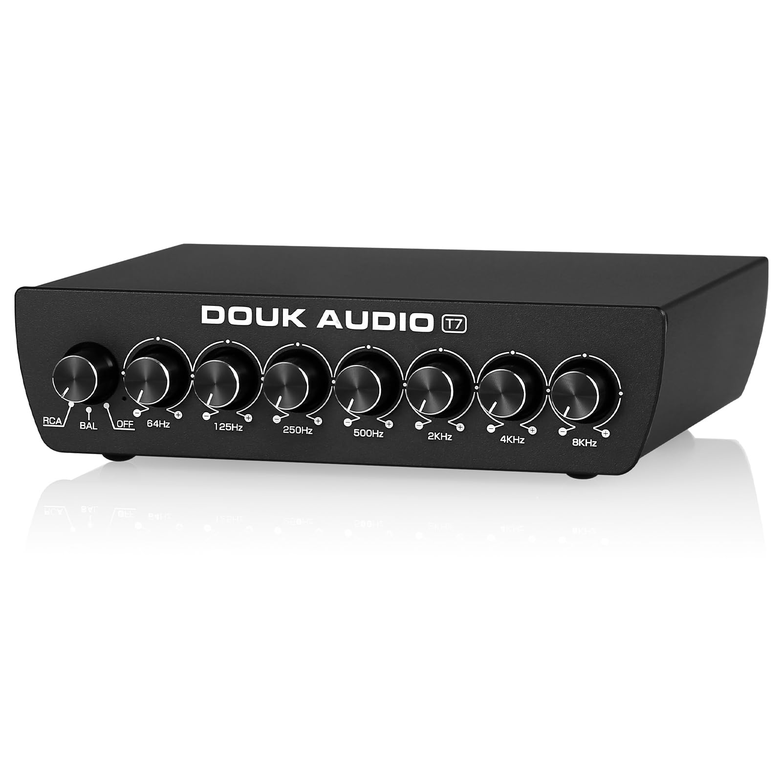 Еквалайзер Nobsound T7, збалансований передпідсилювач RCA для домашнього підсилювача, маленький 7-смуговий XLR/RCA чорний
Еквалайзер Nobsound T7, збалансований передпідсилювач RCA для домашнього підсилювача, маленький 7-смуговий XLR/RCA чорний